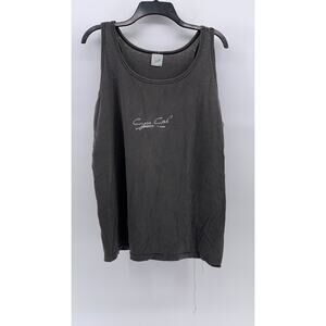 SEASONS Men's Gray Distressed Cape Cod Logo Scoop-Neck Pullover Tank SZ M